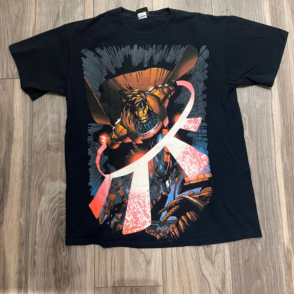 Gambit Shirt VTG Marvel Comics Mad Engine All Over Print X-Men Wolverine Y2K